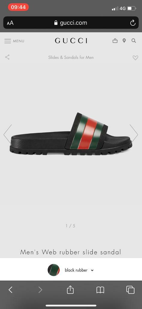 flannels gucci sliders